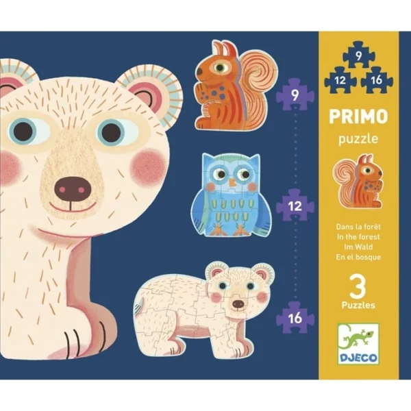 Djeco PRIMO puzzle - Erdőben